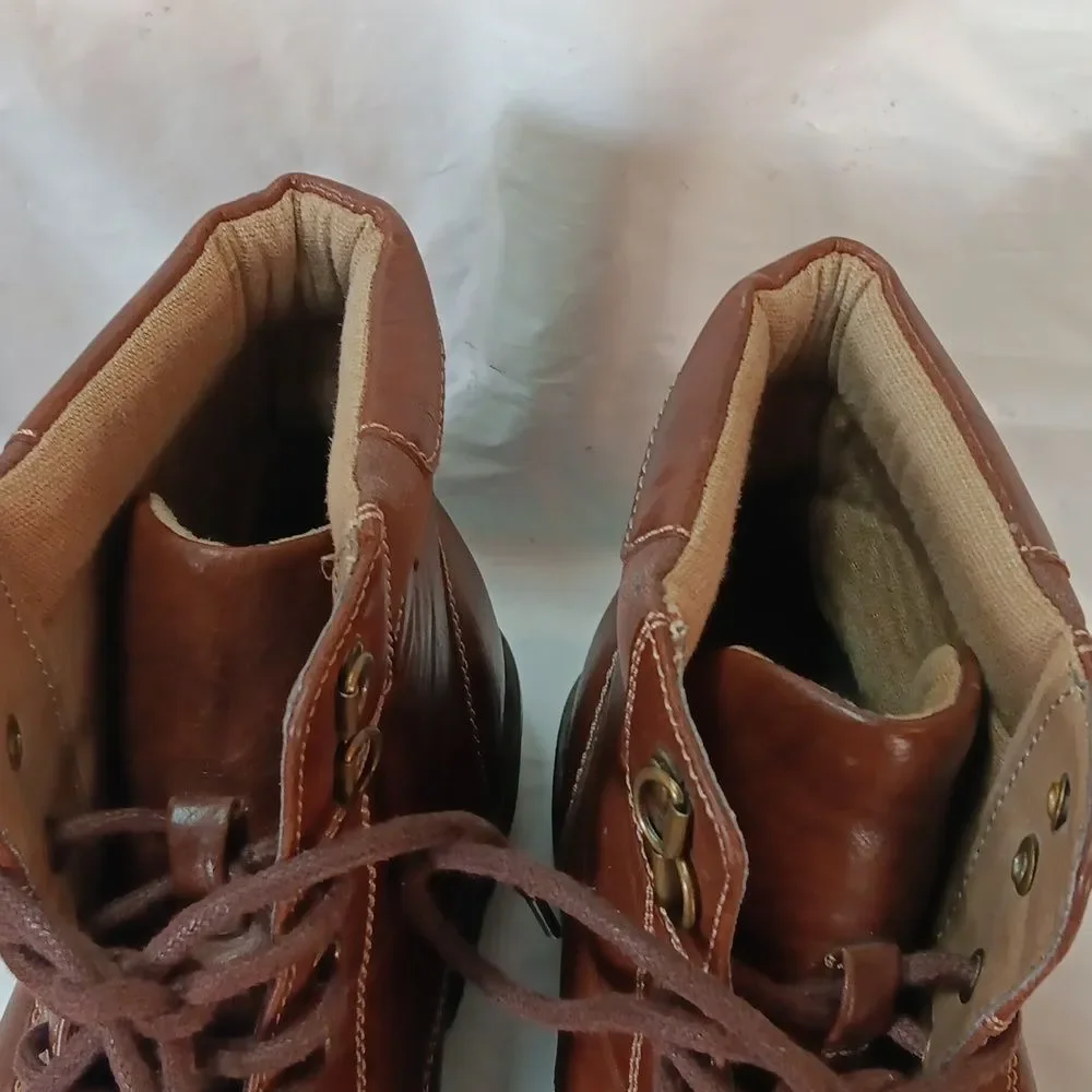 Arizona Jeans Co. Men's Brown Leather Boots Size 9M Preowned